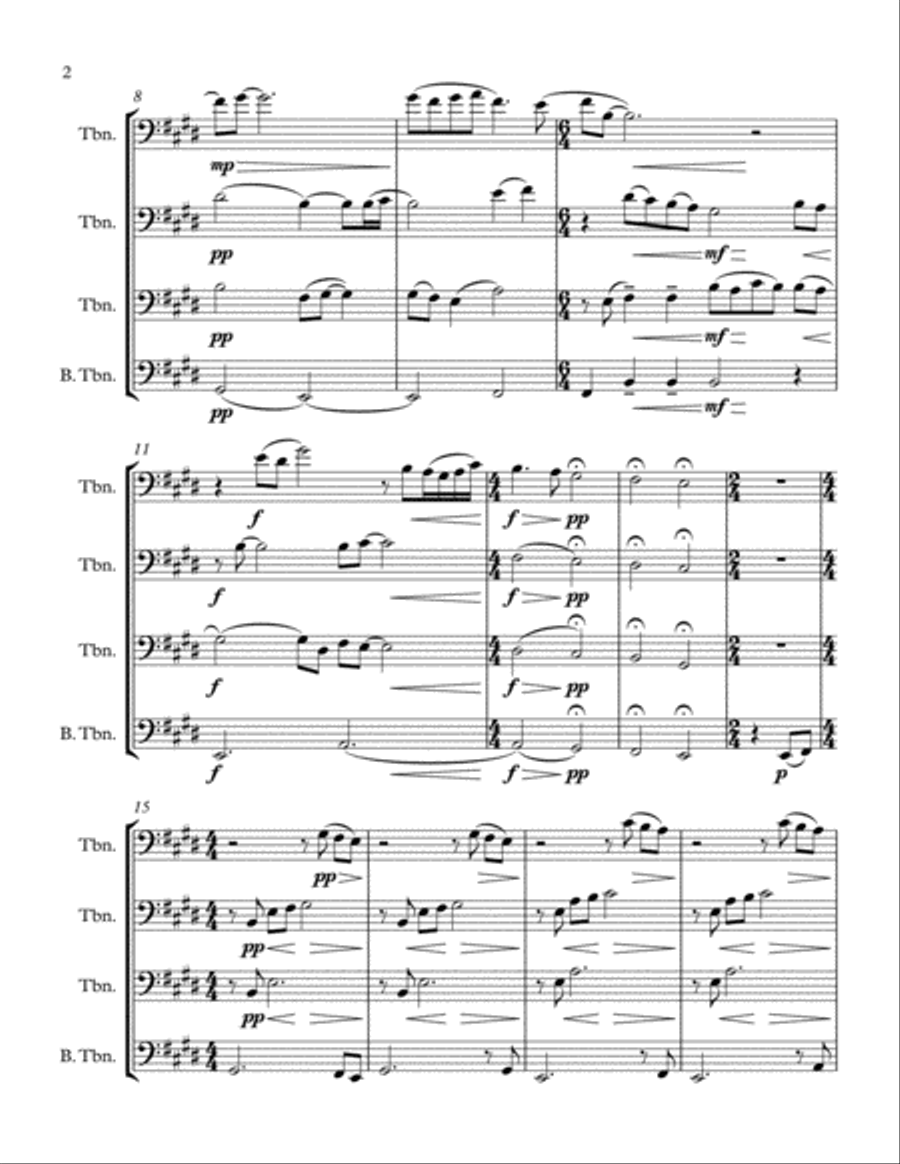 Blue Horizons Brass Ensemble scores gallery preview page 2