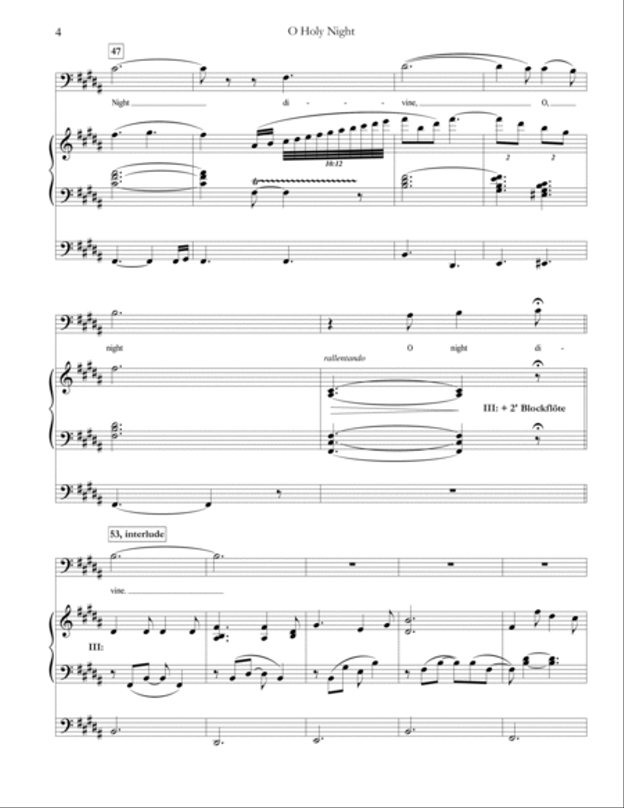 O Holy Night Small Ensemble scores gallery preview page 4