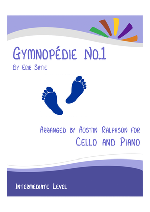 Gymnopedie No.1 - cello and piano with FREE BACKING TRACK