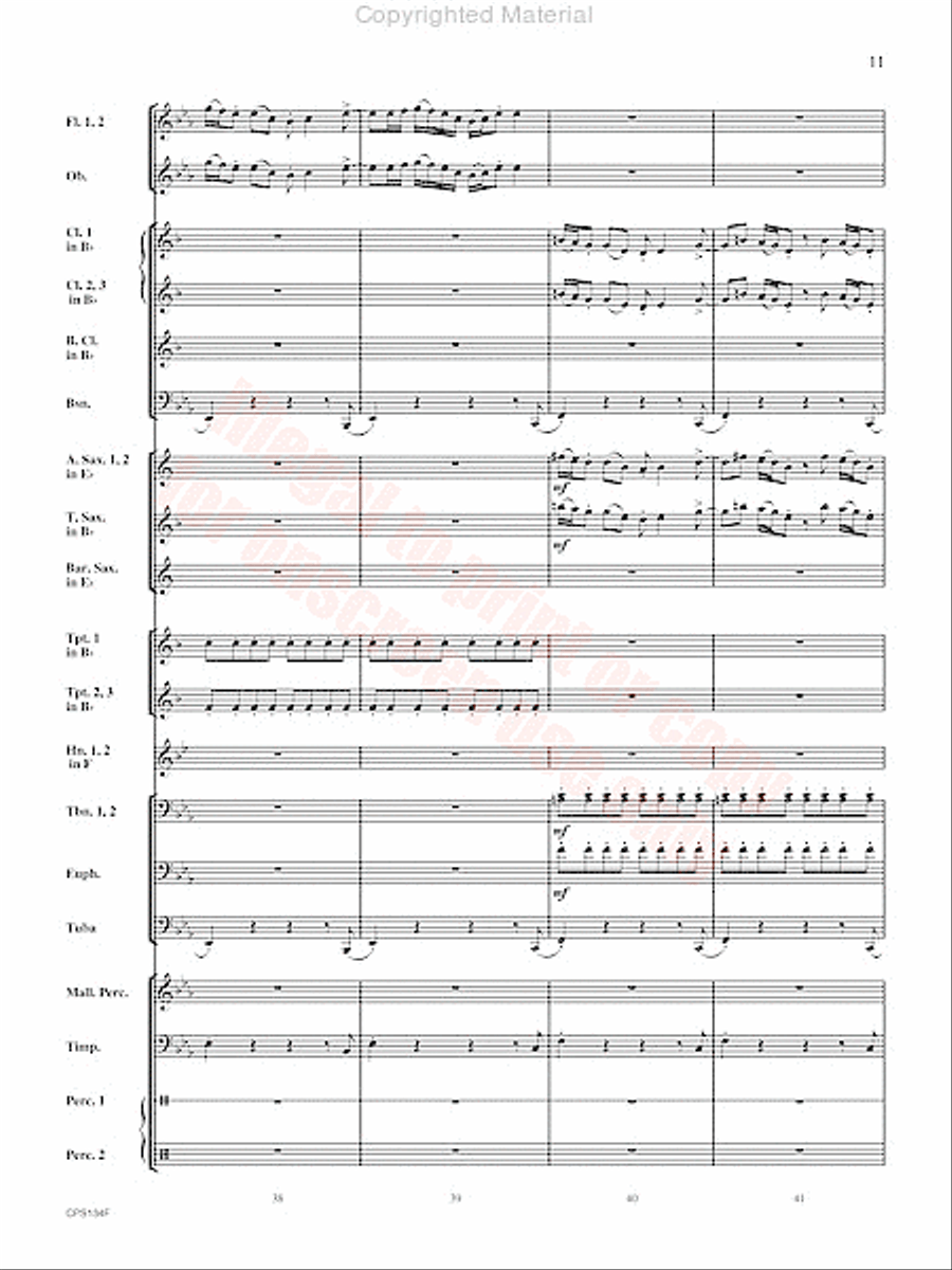 Chisholm Trail Concert Band scores gallery preview page 12