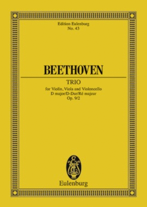 Book cover for String Trio in D Major, Op. 9/2