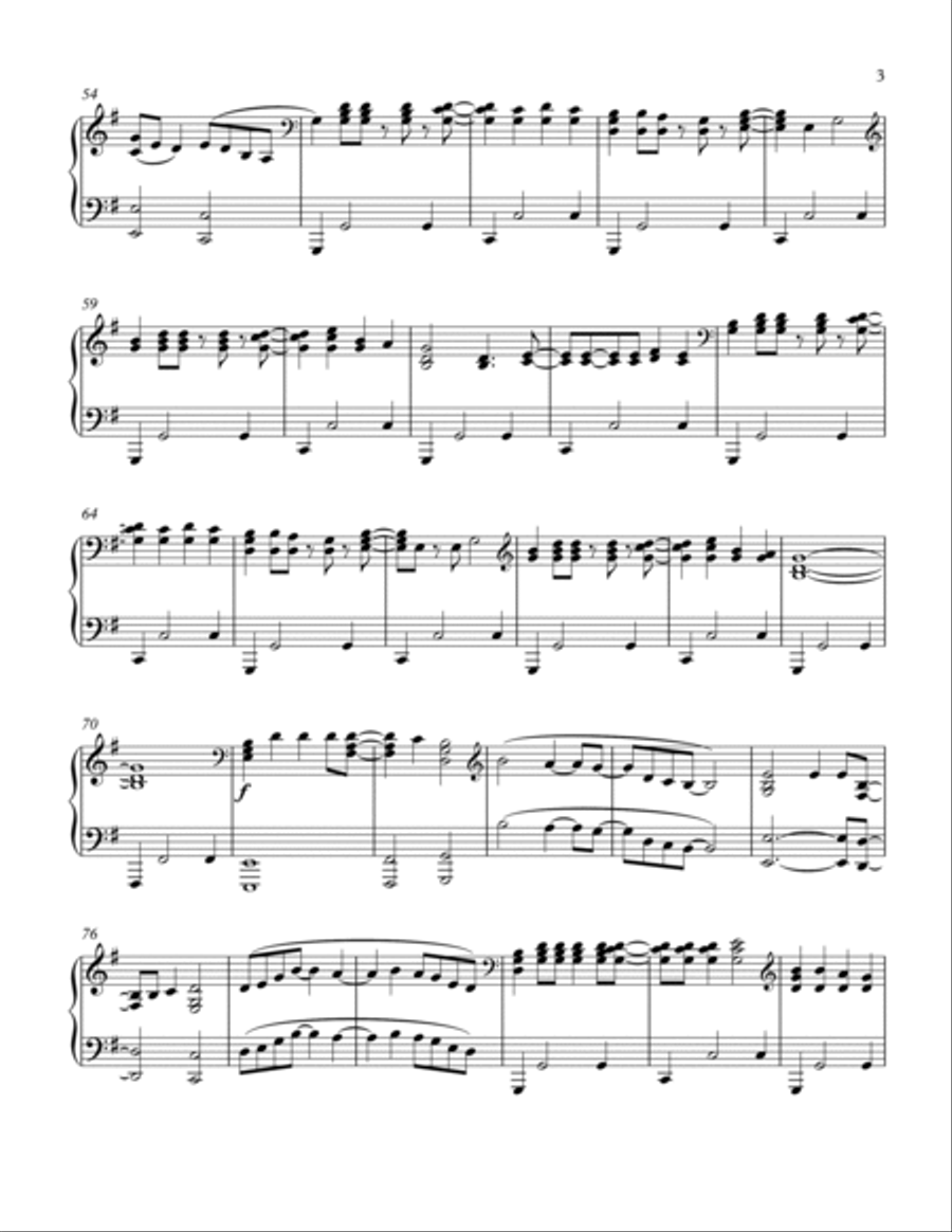 Life In One Day Piano Solo scores gallery preview page 3