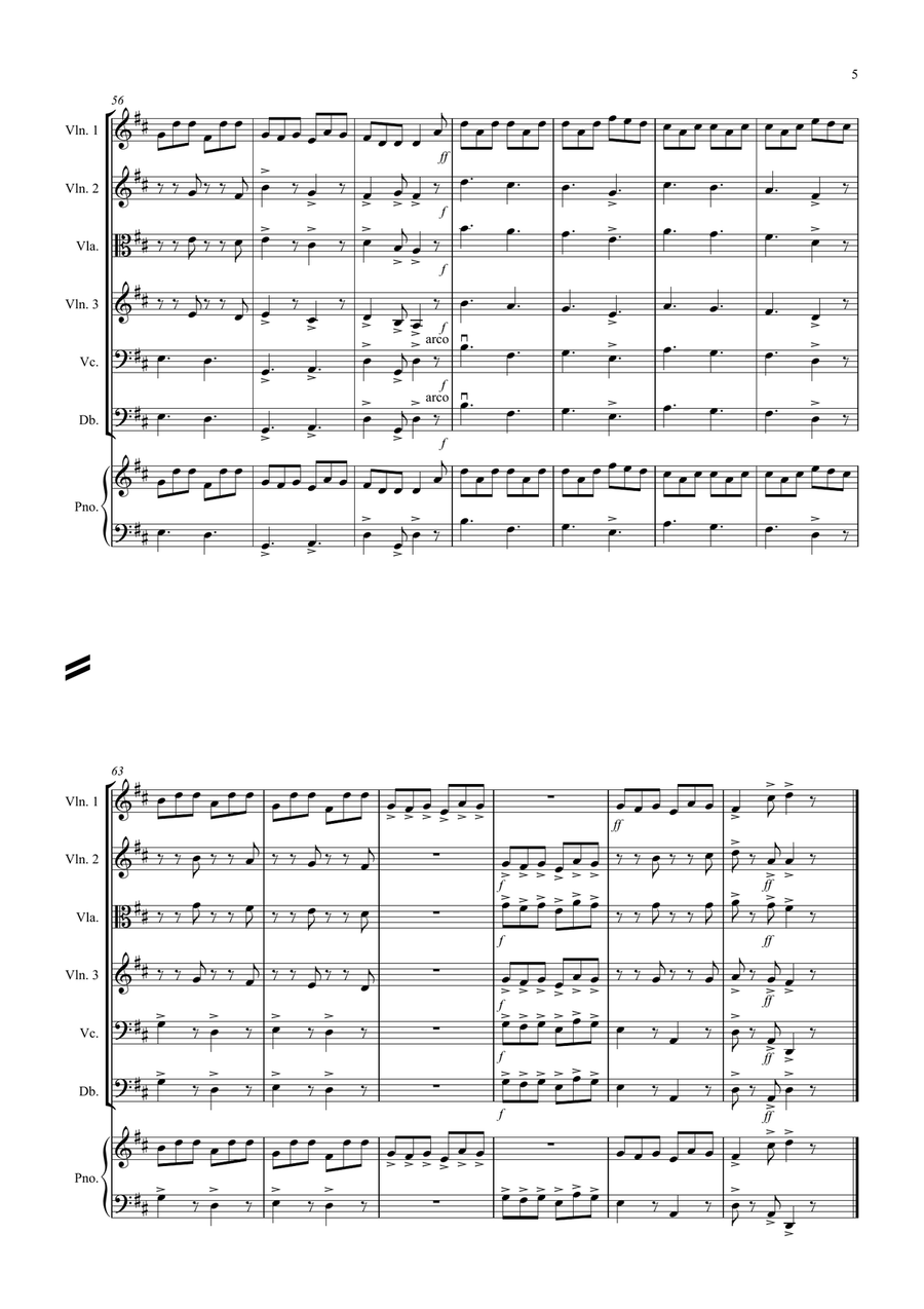 The Irish Washerwoman for String Orchestra String Orchestra scores gallery preview page 5
