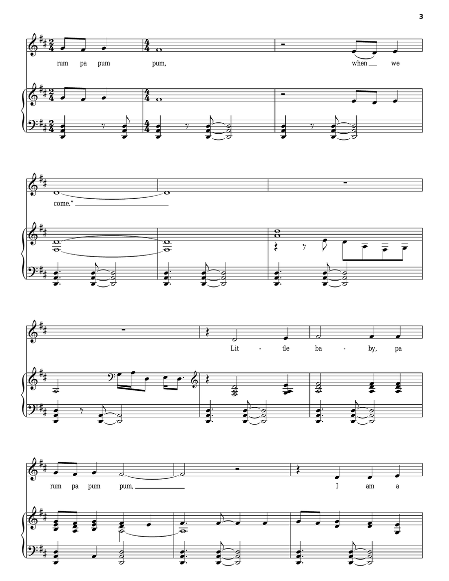 The Little Drummer Boy Acoustic Guitar scores gallery preview page 3
