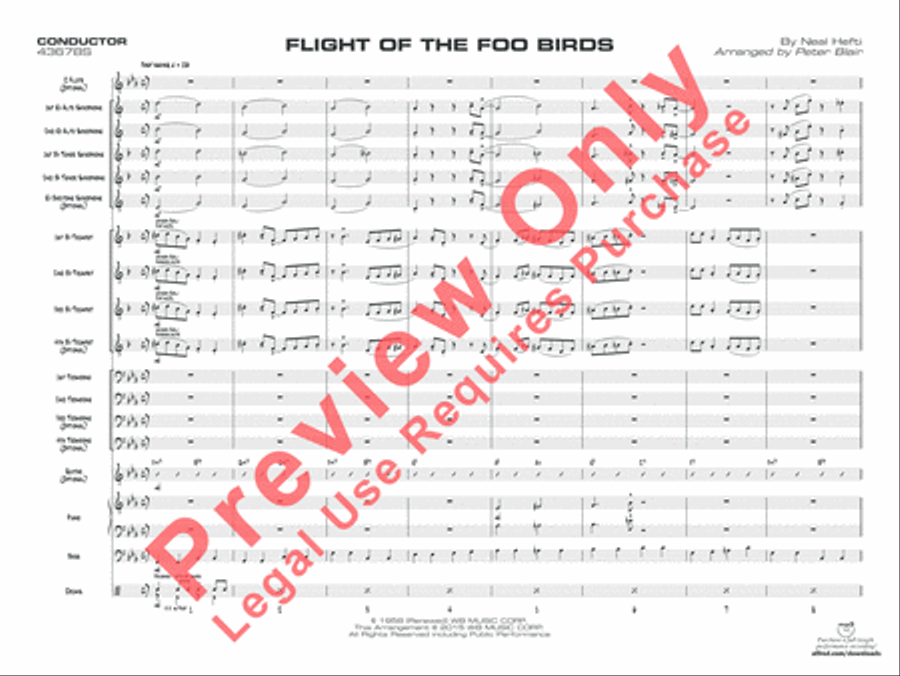 Flight of the Foo Birds Jazz Ensemble scores gallery preview page 18