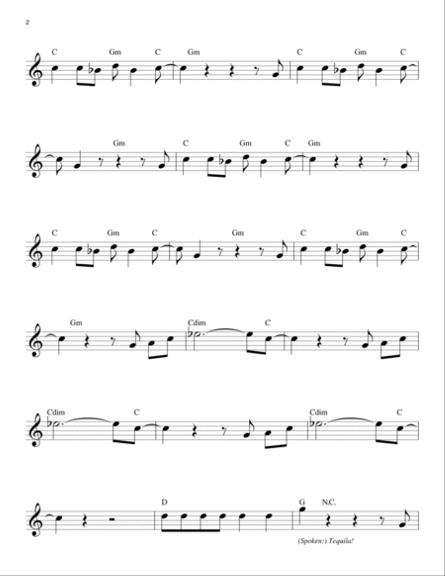 Tequila Piano scores gallery preview page 2