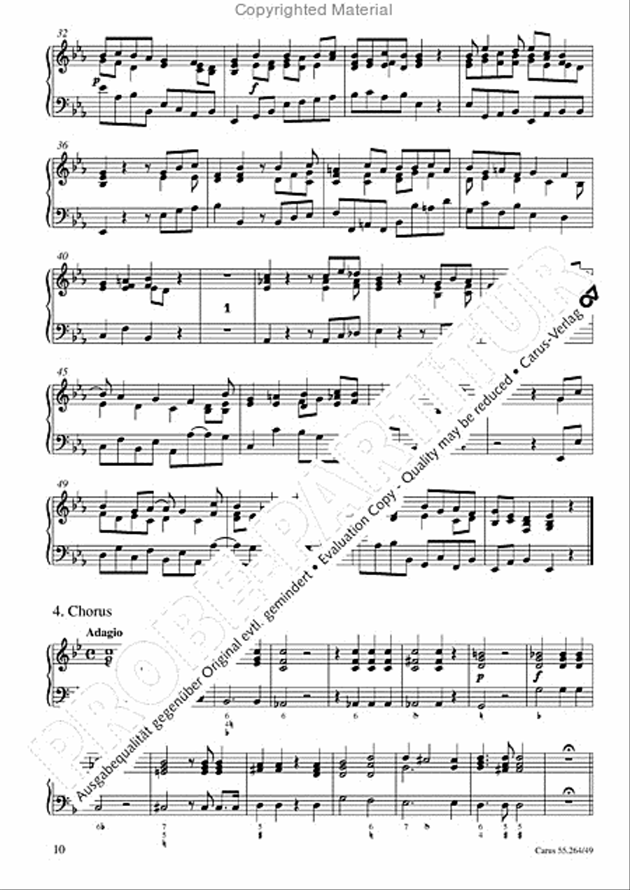 Israel in Egypt - Part I Organ scores gallery preview page 13