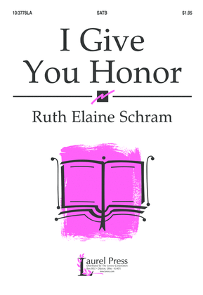 Book cover for I Give You Honor