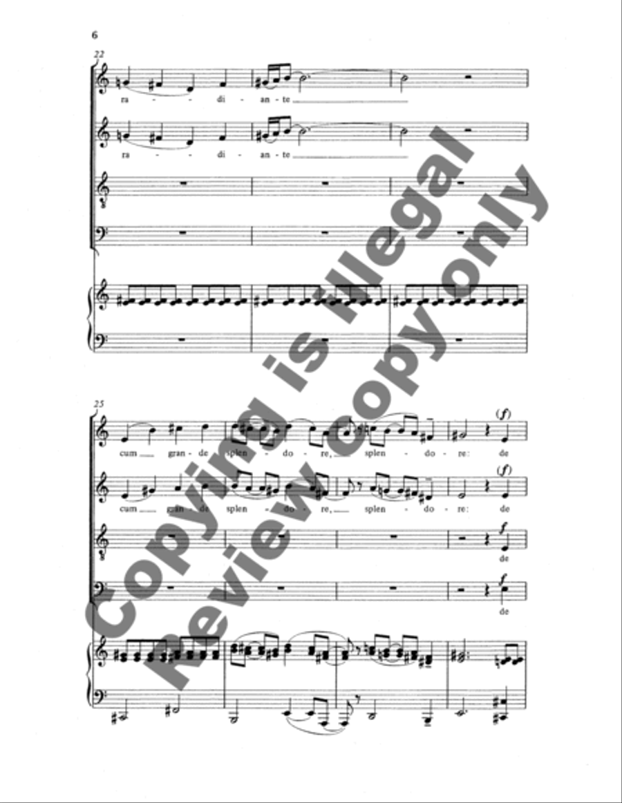 Laudato sie, mi signore from Canticle of the Sun 4-Part scores gallery preview page 11