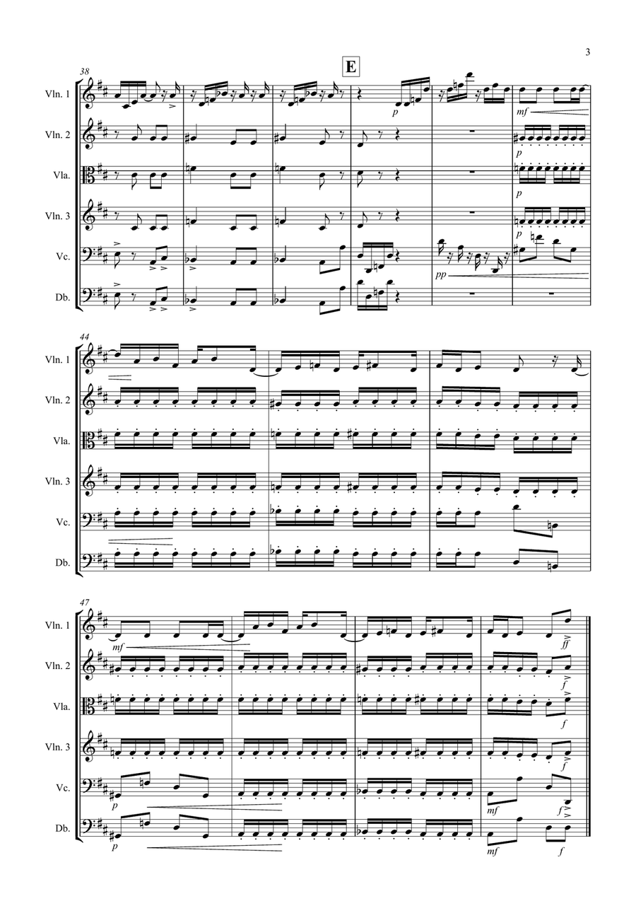 Maple Leaf Rag for String Orchestra String Quartet scores gallery preview page 3