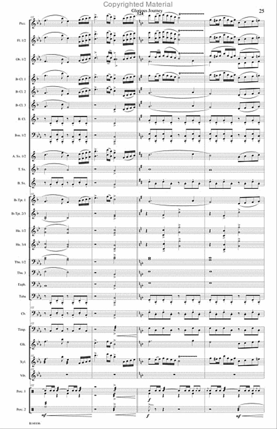 Glorious Journey Concert Band scores gallery preview page 28
