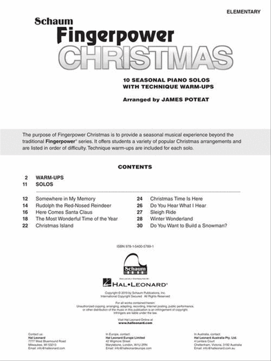 Fingerpower Christmas Piano Method scores gallery preview page 3