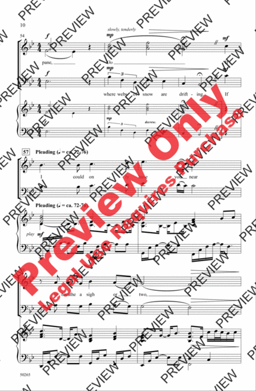 Song for a Winter's Night 3-Part scores gallery preview page 10
