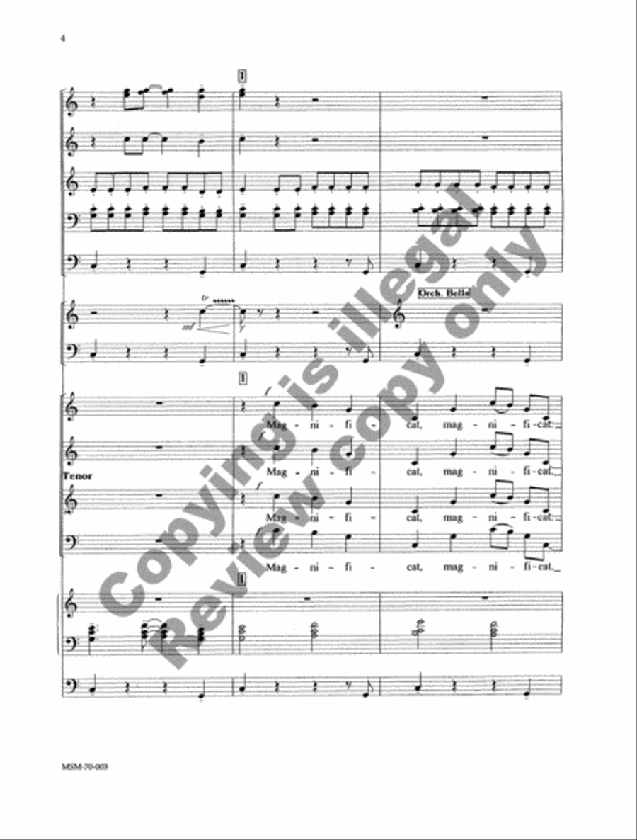 Magnificat (Full Score) Magnificat (Full Score) Choir scores gallery preview page 4