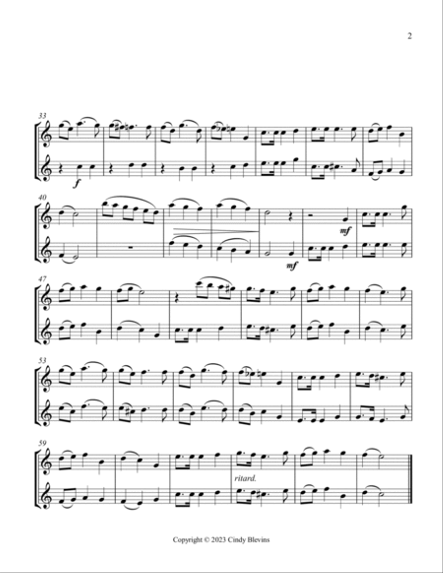 O Christmas Tree, Violin Duet String Duet scores gallery preview page 3