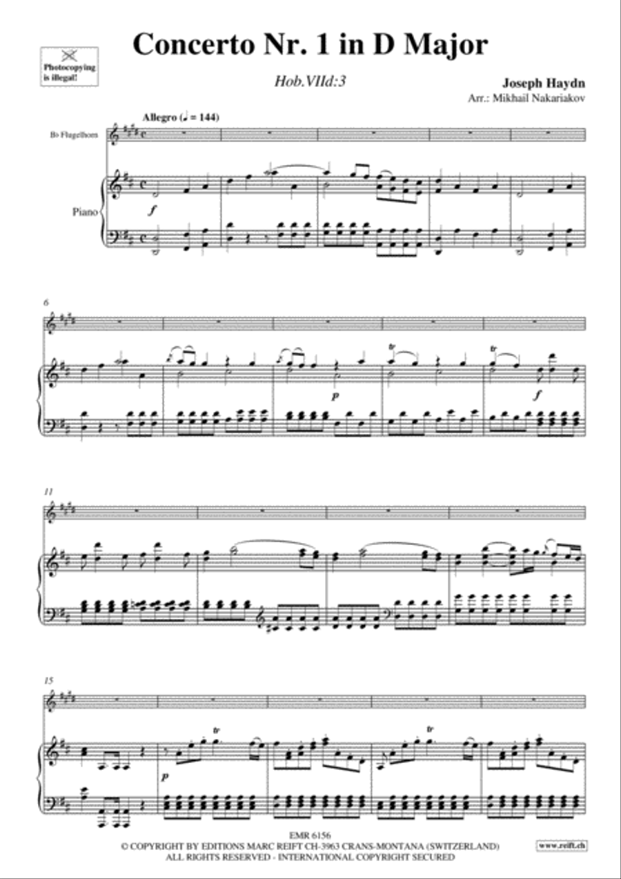 Concerto No. 1 Flugelhorn scores gallery preview page 4