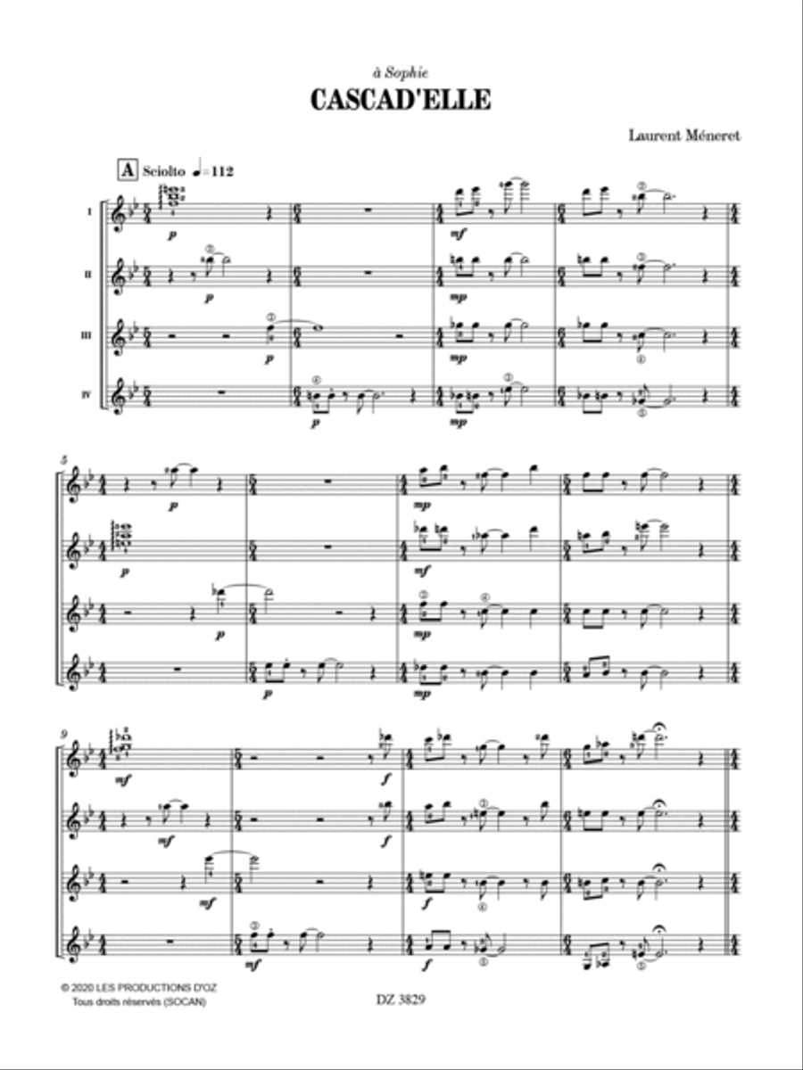 Cascad'elle Guitar Ensemble scores gallery preview page 2