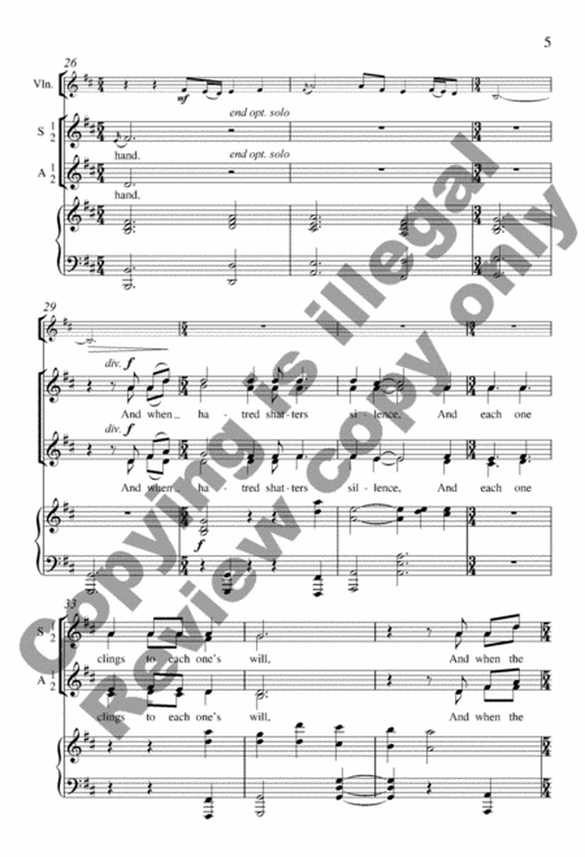 Undivided (Choral Score)