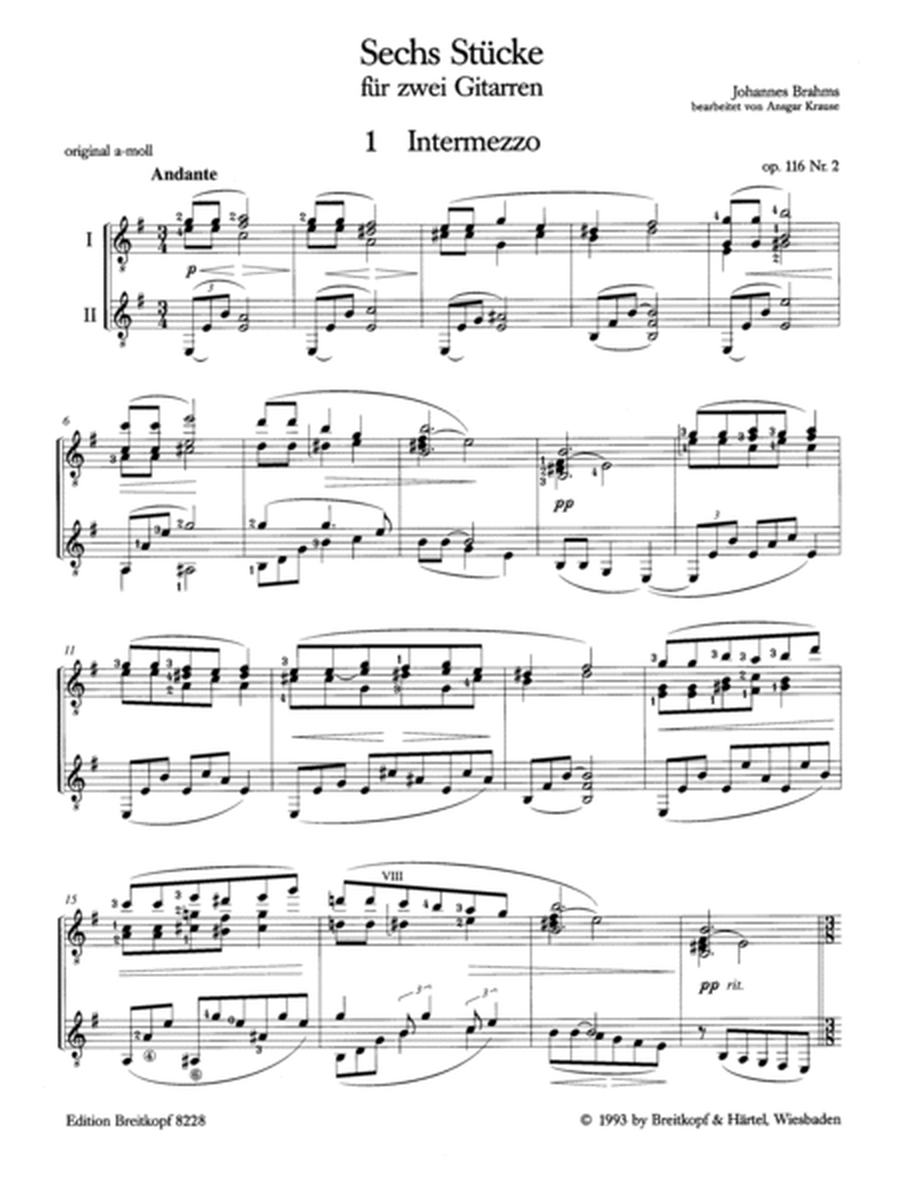 6 Pieces from Op. 76, 116, 118