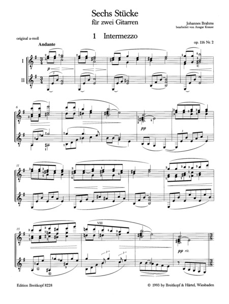 6 Pieces from Op. 76, 116, 118