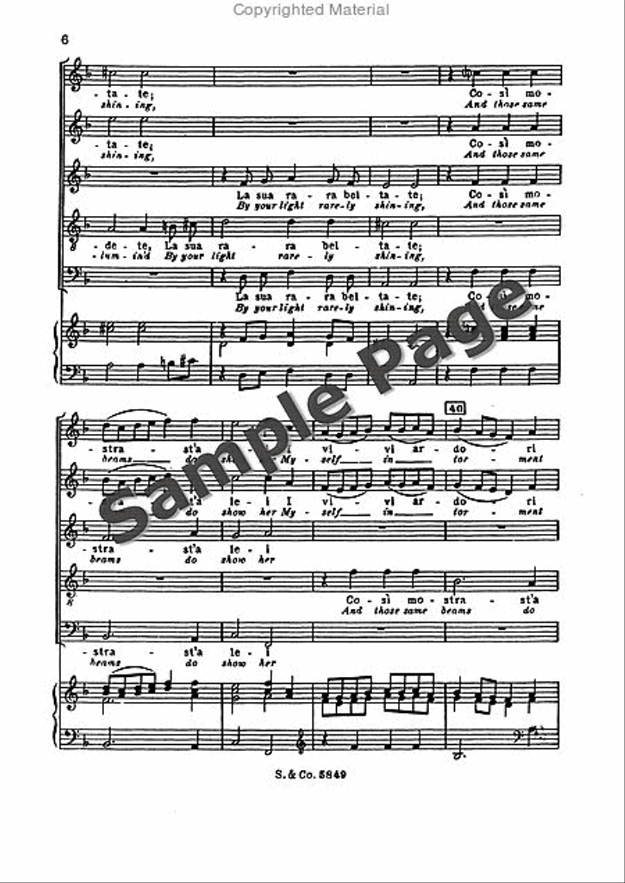 Sfogava Con Le Stelle SSATB scores gallery preview page 7