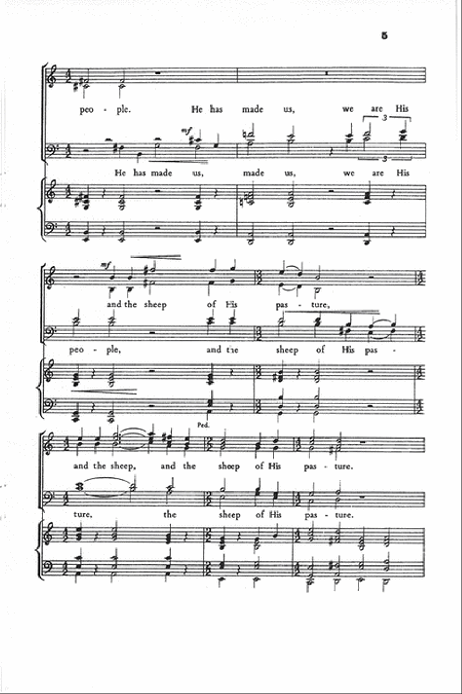 Psalm 100 Psalm 100 Choir scores gallery preview page 5