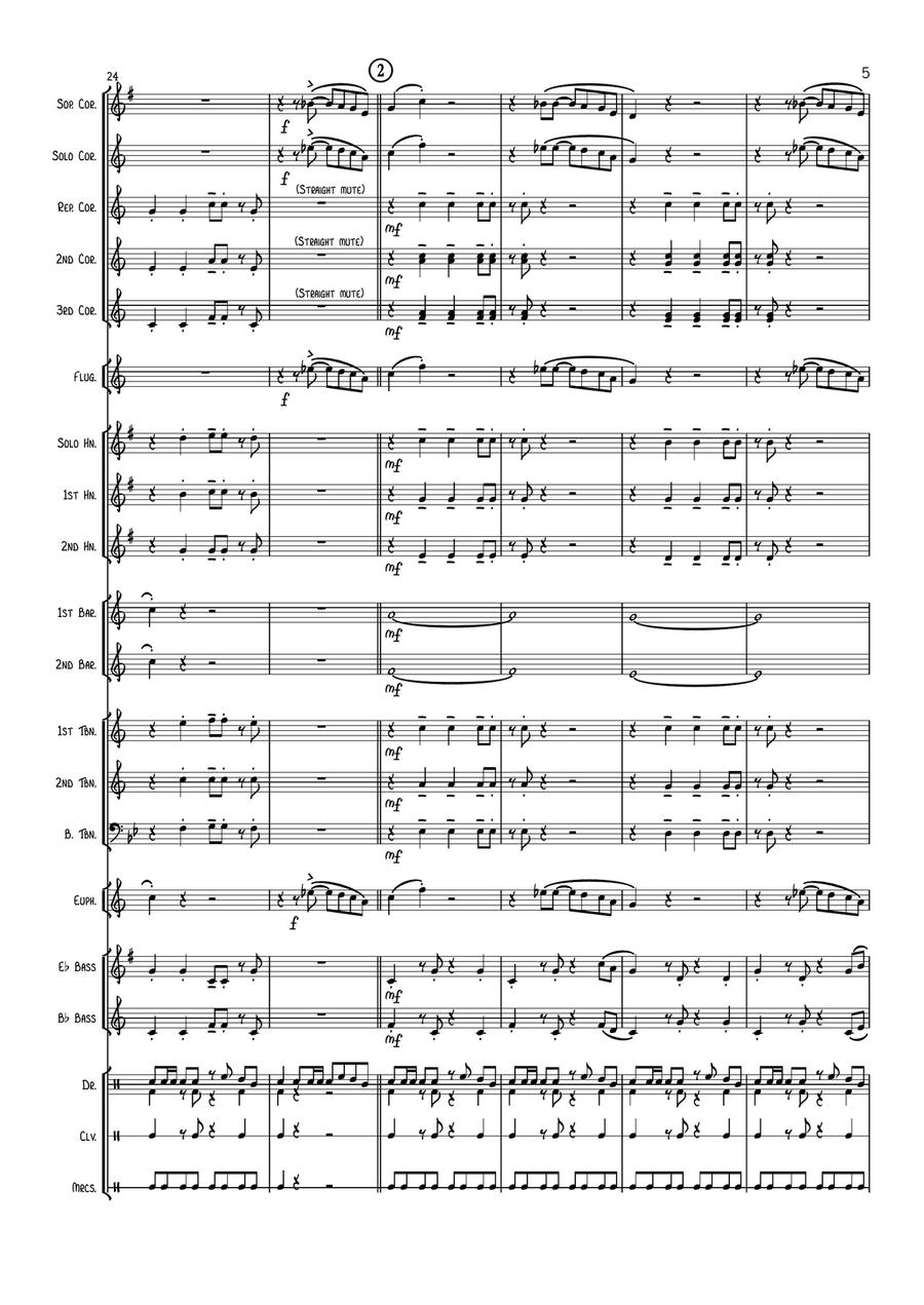 Speedy Gonzales Brass Band scores gallery preview page 6