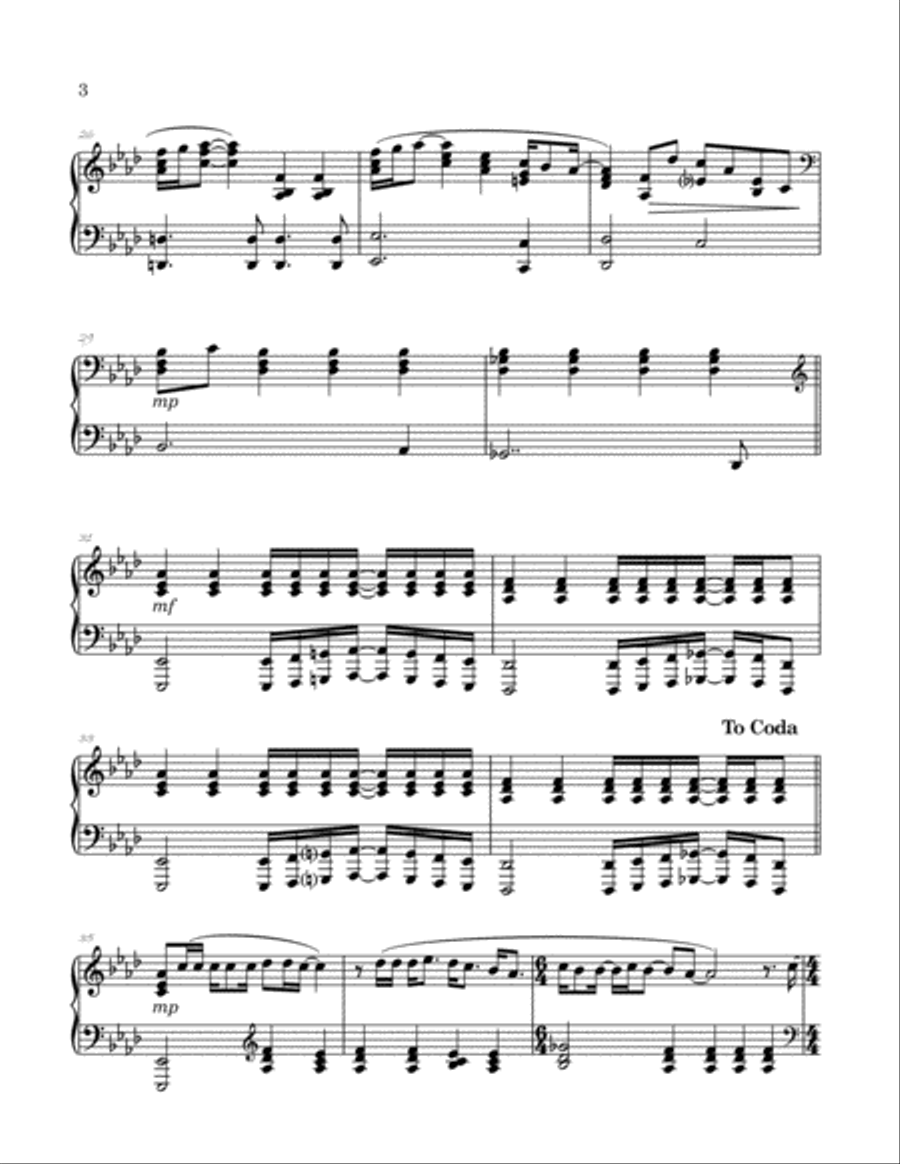 Someone Saved My Life Tonight Piano Solo scores gallery preview page 4