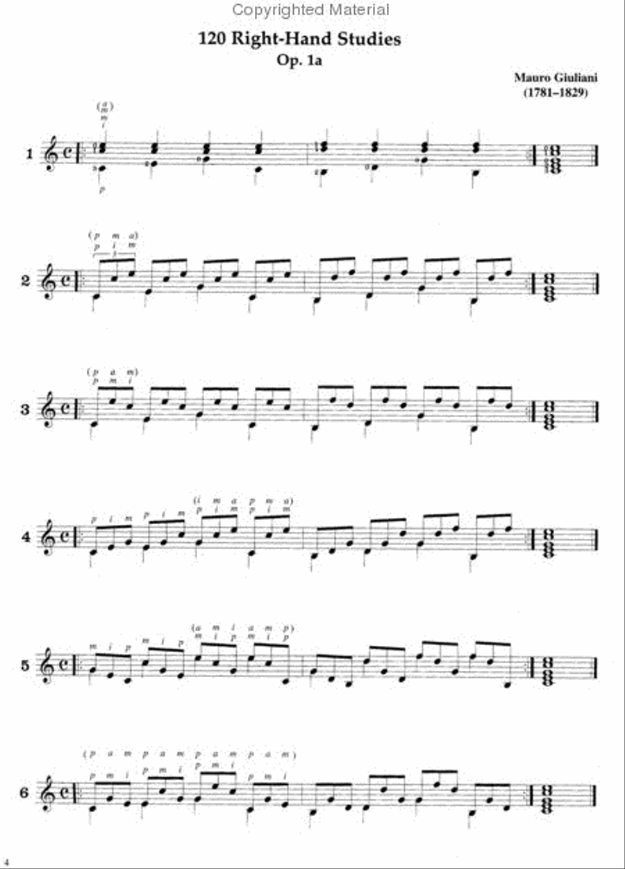 120 Right-Hand Studies Acoustic Guitar scores gallery preview page 2