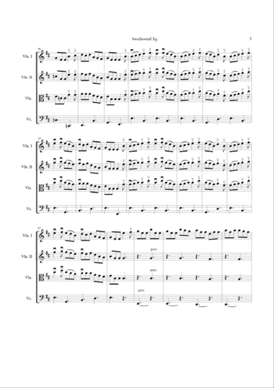 The Swallowtail Jig String Quartet scores gallery preview page 3