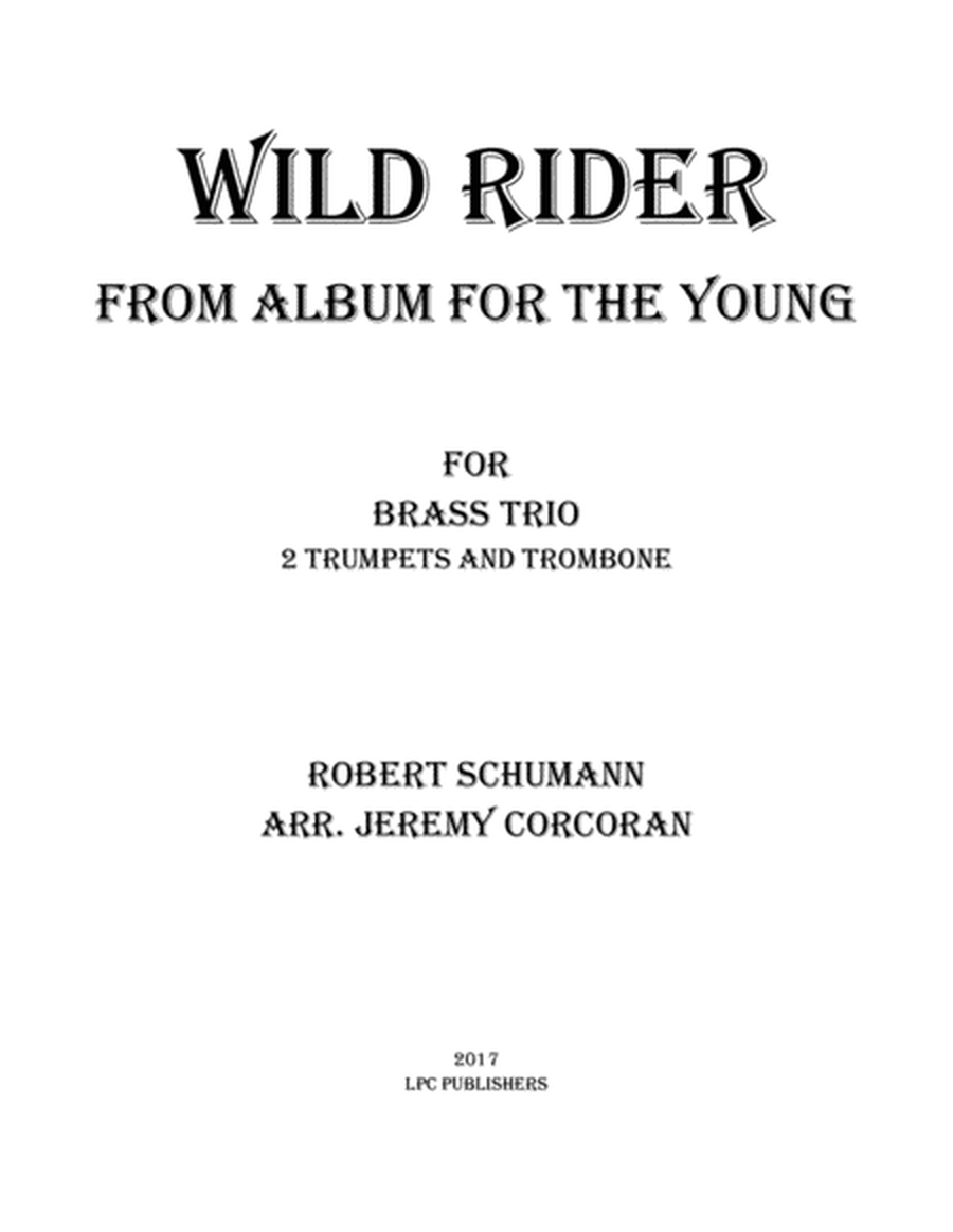 Wild Rider from Album for the Young for Brass Trio image number null