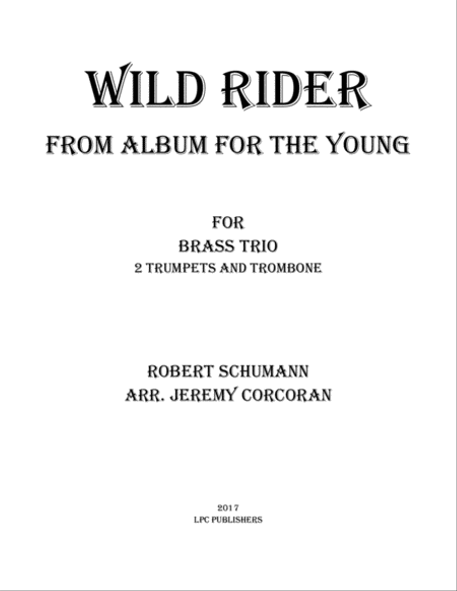 Wild Rider from Album for the Young for Brass Trio Brass Duet scores gallery preview page 1
