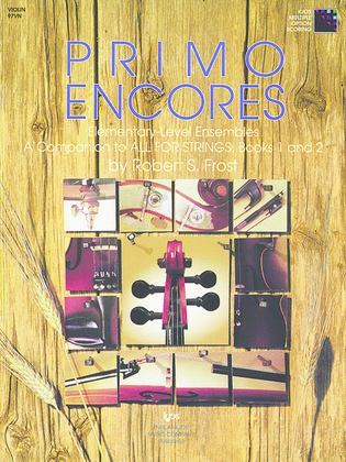 Book cover for Primo Encores - Violin