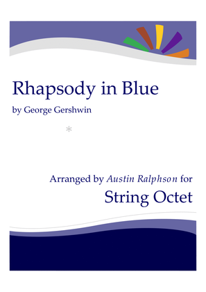 Book cover for Rhapsody In Blue - string ensemble / string octet