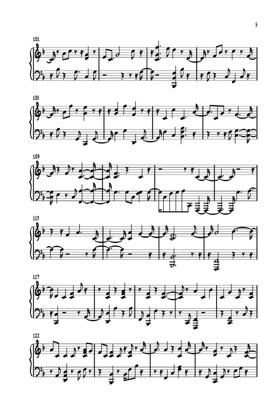 Man Of Sorrows Man Of Sorrows Piano Solo scores gallery preview page 5