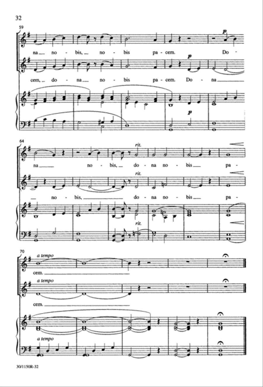 Messe Brève Messe Brève 2-Part scores gallery preview page 33