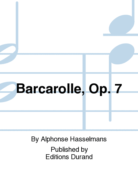 Barcarolle, Op. 7