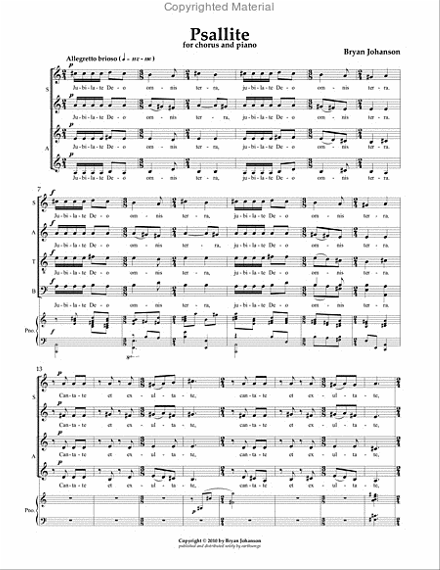 psallite 4-Part scores gallery preview page 2