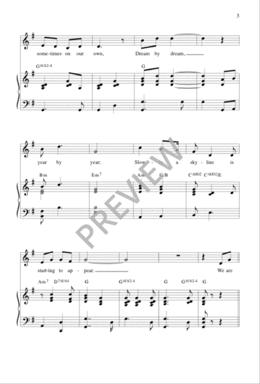 Building a City Unison Choir scores gallery preview page 3