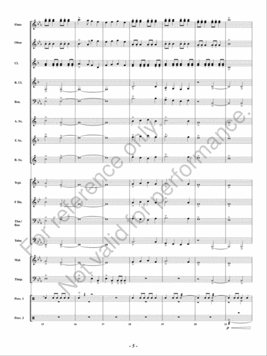 Christmas Encore Christmas Encore Concert Band scores gallery preview page 4