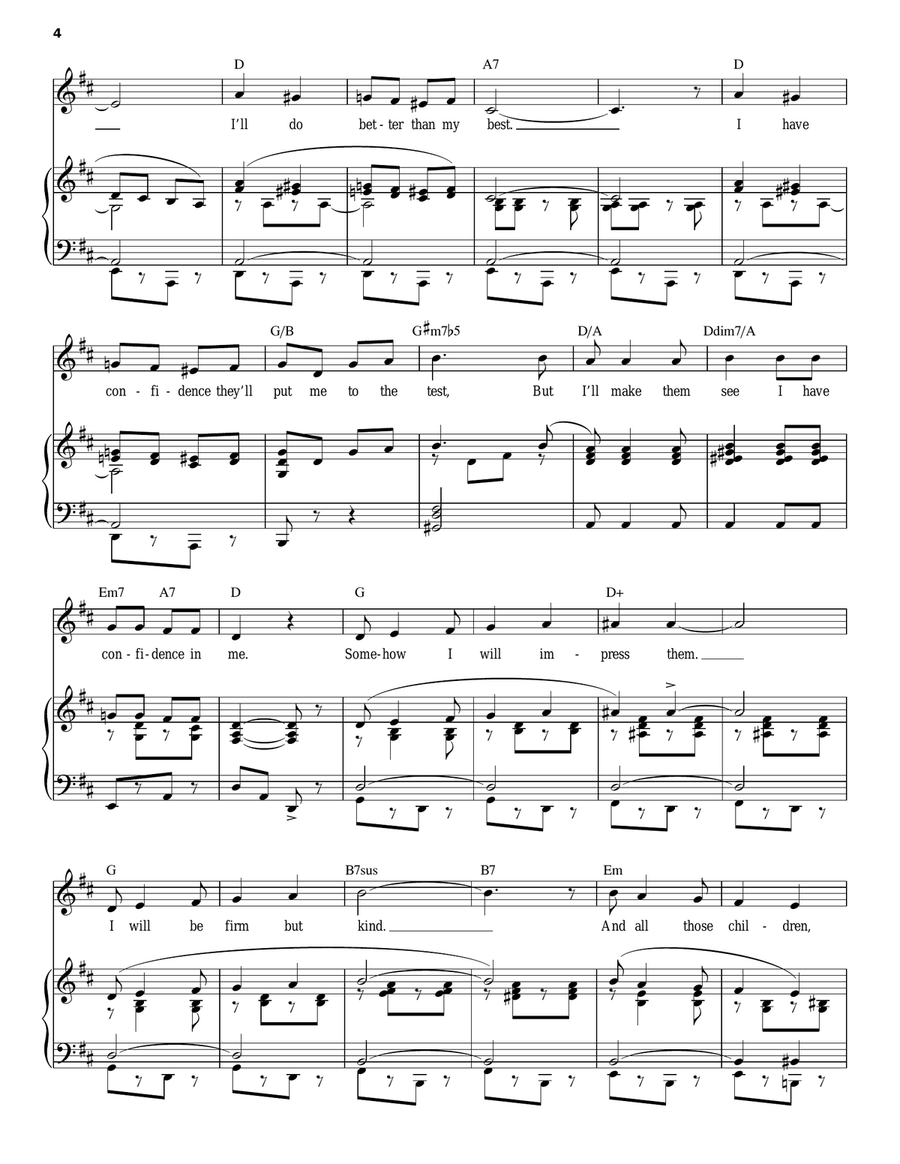 I Have Confidence (from The Sound of Music) Piano, Vocal scores gallery preview page 4
