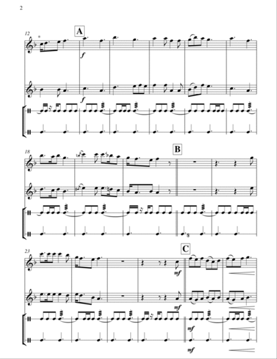 Storm Bay Shanty Small Ensemble scores gallery preview page 3