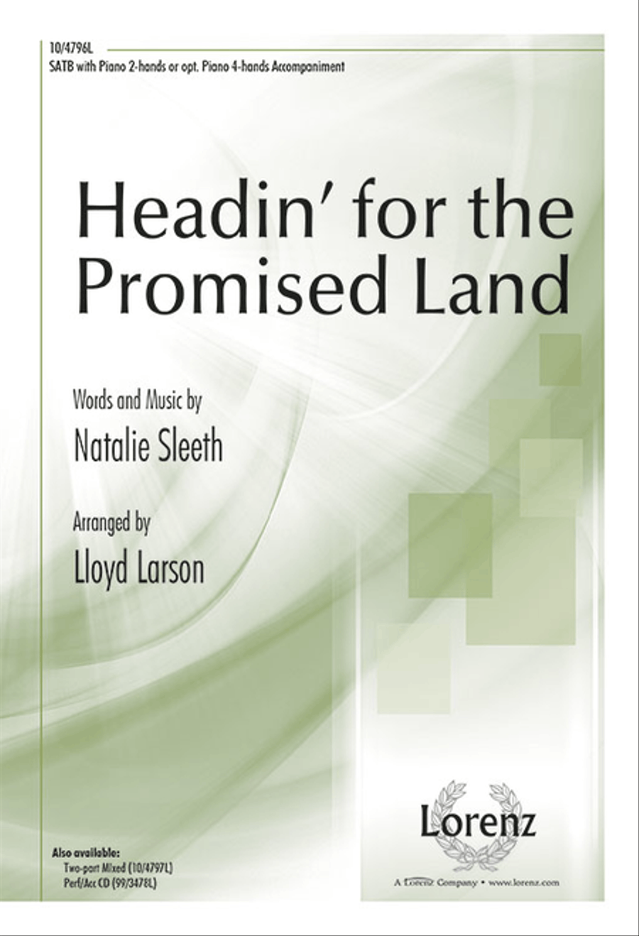 Headin' for the Promised Land 4-Part scores gallery preview page 1