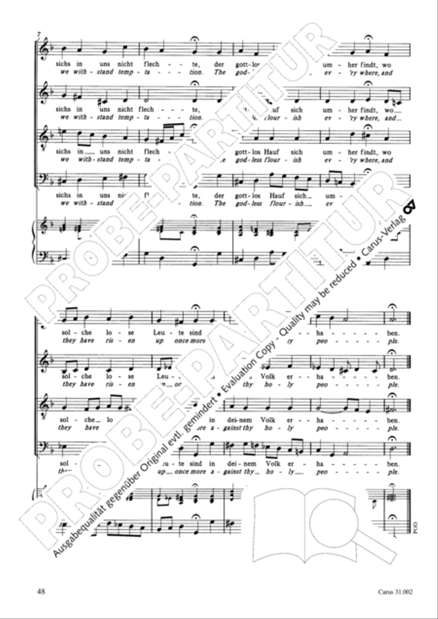 O God, from heaven look on us (Ach Gott, vom Himmel sieh darein) ATB scores gallery preview page 49