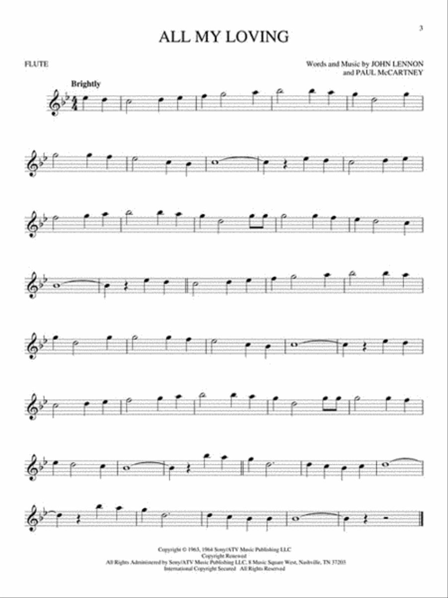 Best of the Beatles – 2nd Edition Flute Solo scores gallery preview page 4