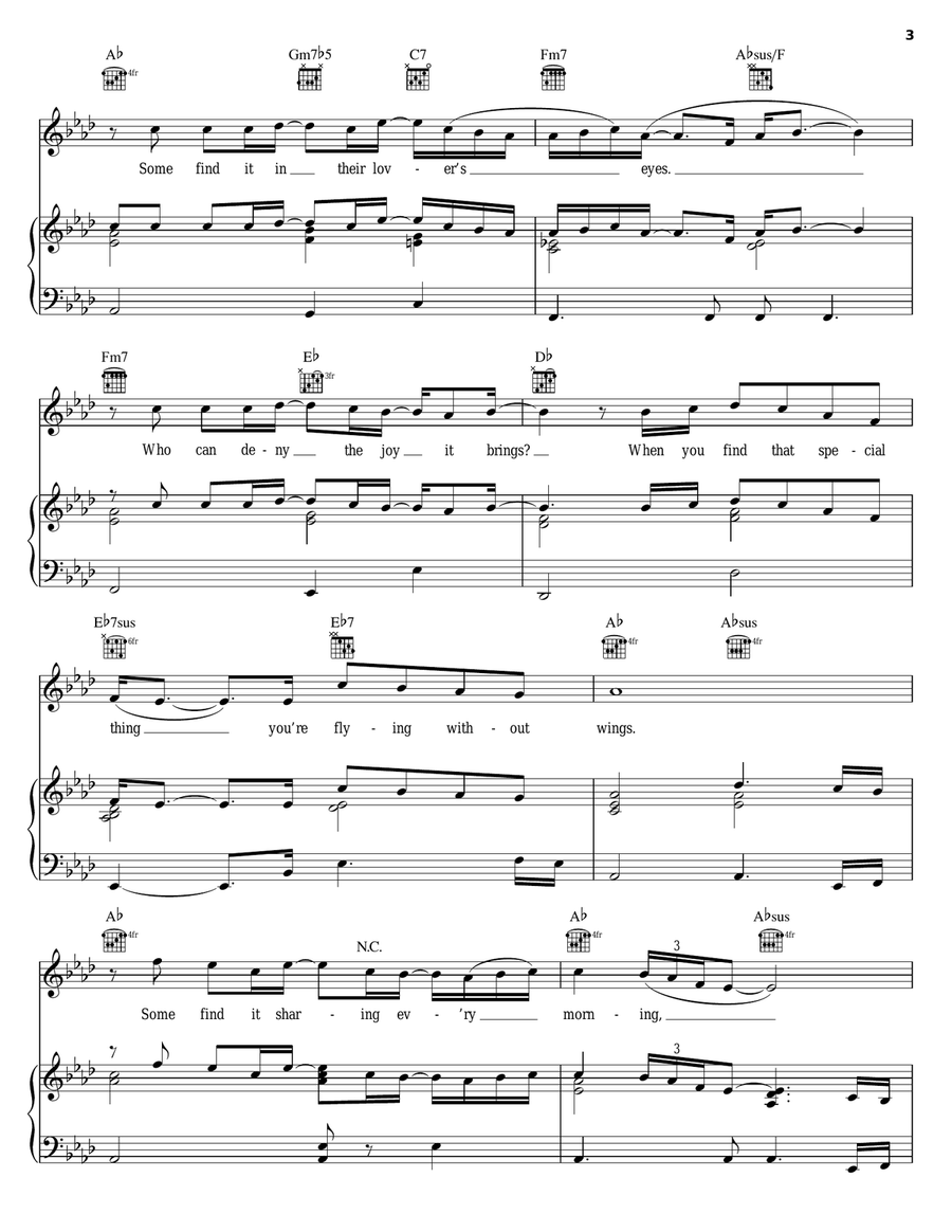Flying Without Wings Flying Without Wings Piano, Vocal, Guitar scores gallery preview page 3