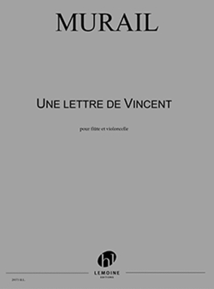 Book cover for Une lettre de Vincent