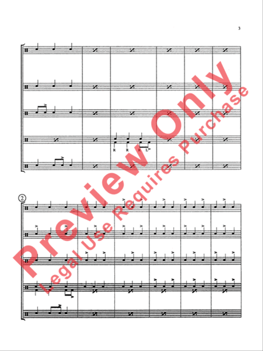 Nervous Notes Nervous Notes Percussion Ensemble scores gallery preview page 4