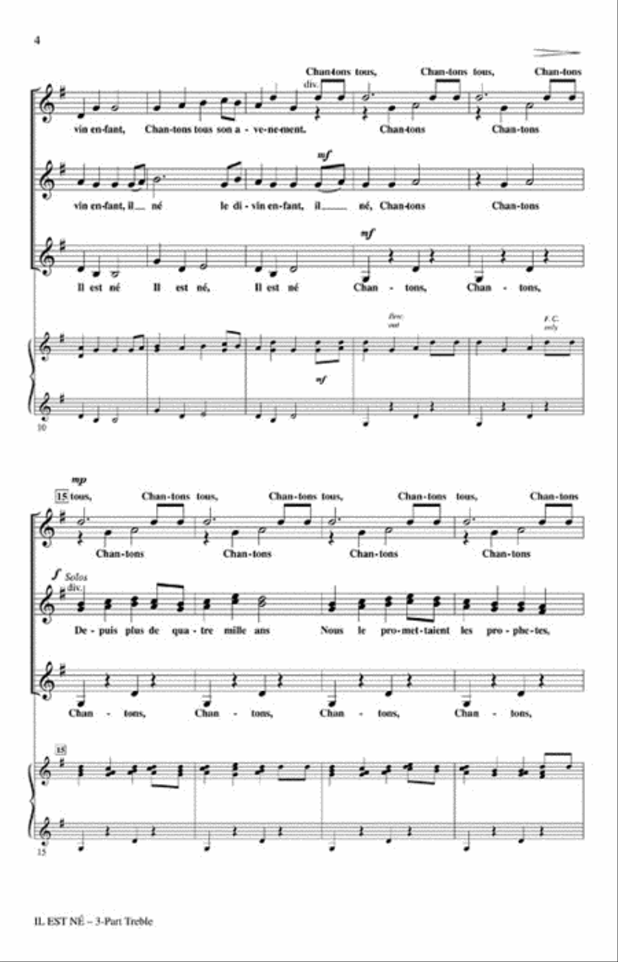 Il Est Né 3-Part scores gallery preview page 3