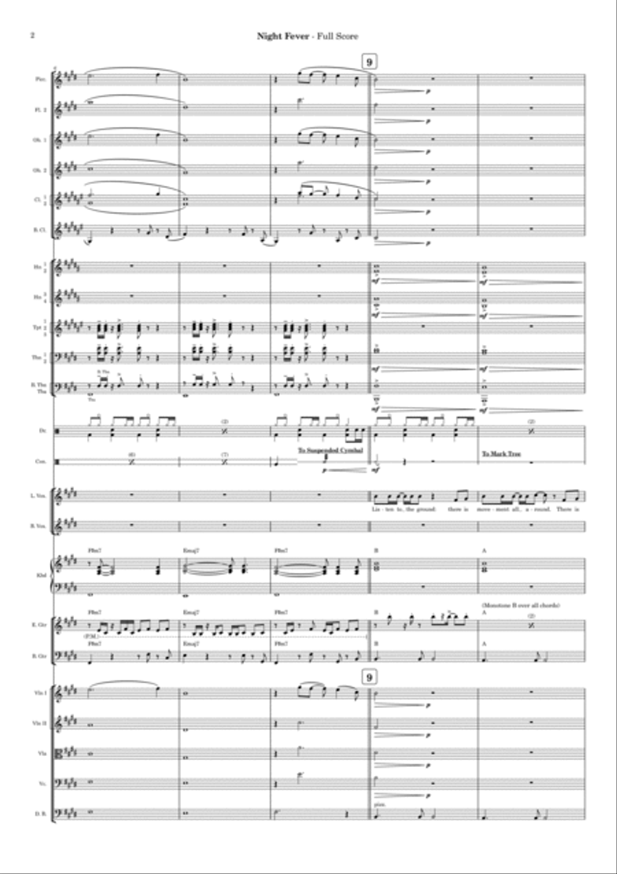 Night Fever Night Fever Full Orchestra scores gallery preview page 2
